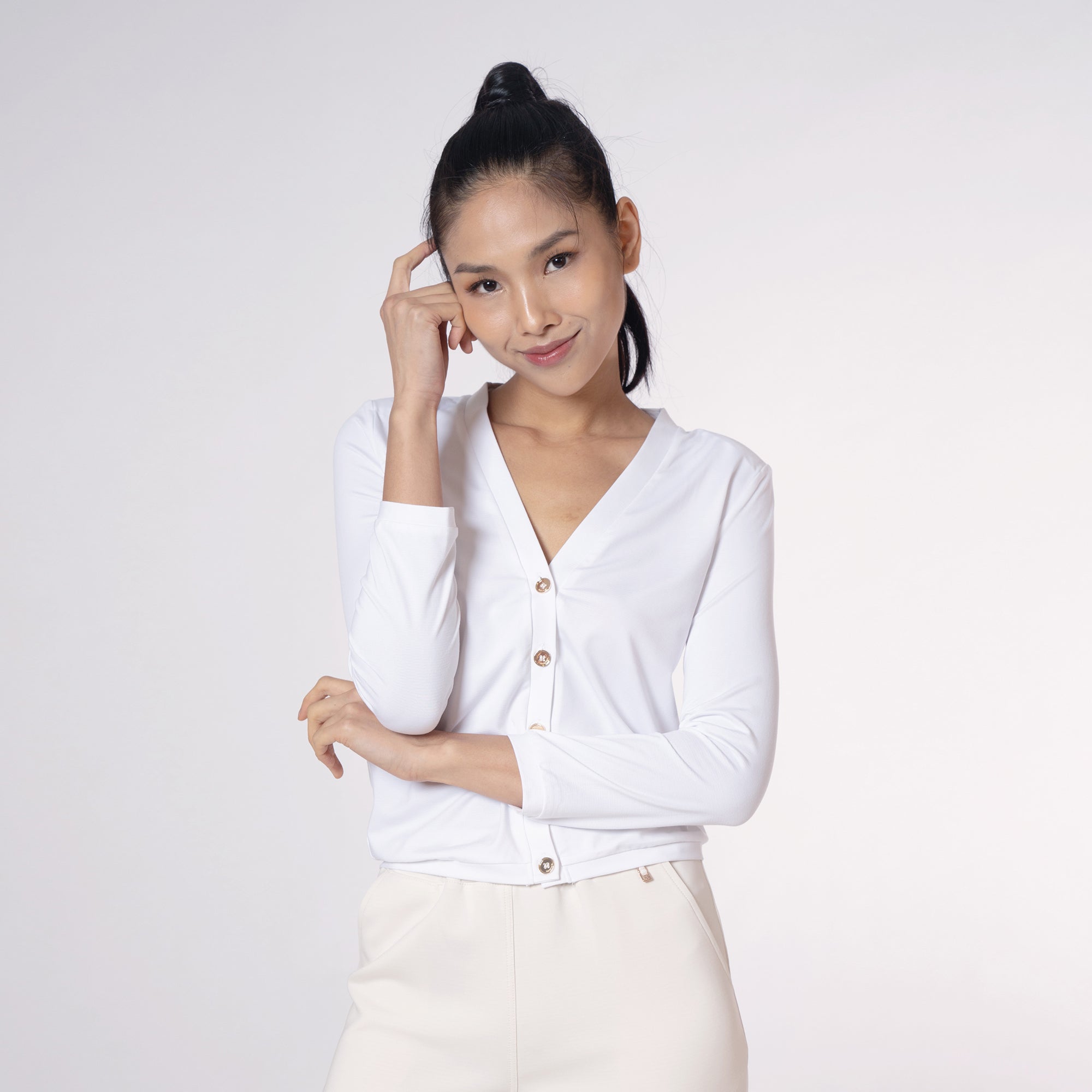 Antiviral Chiffon Teen Cardigan – Solids