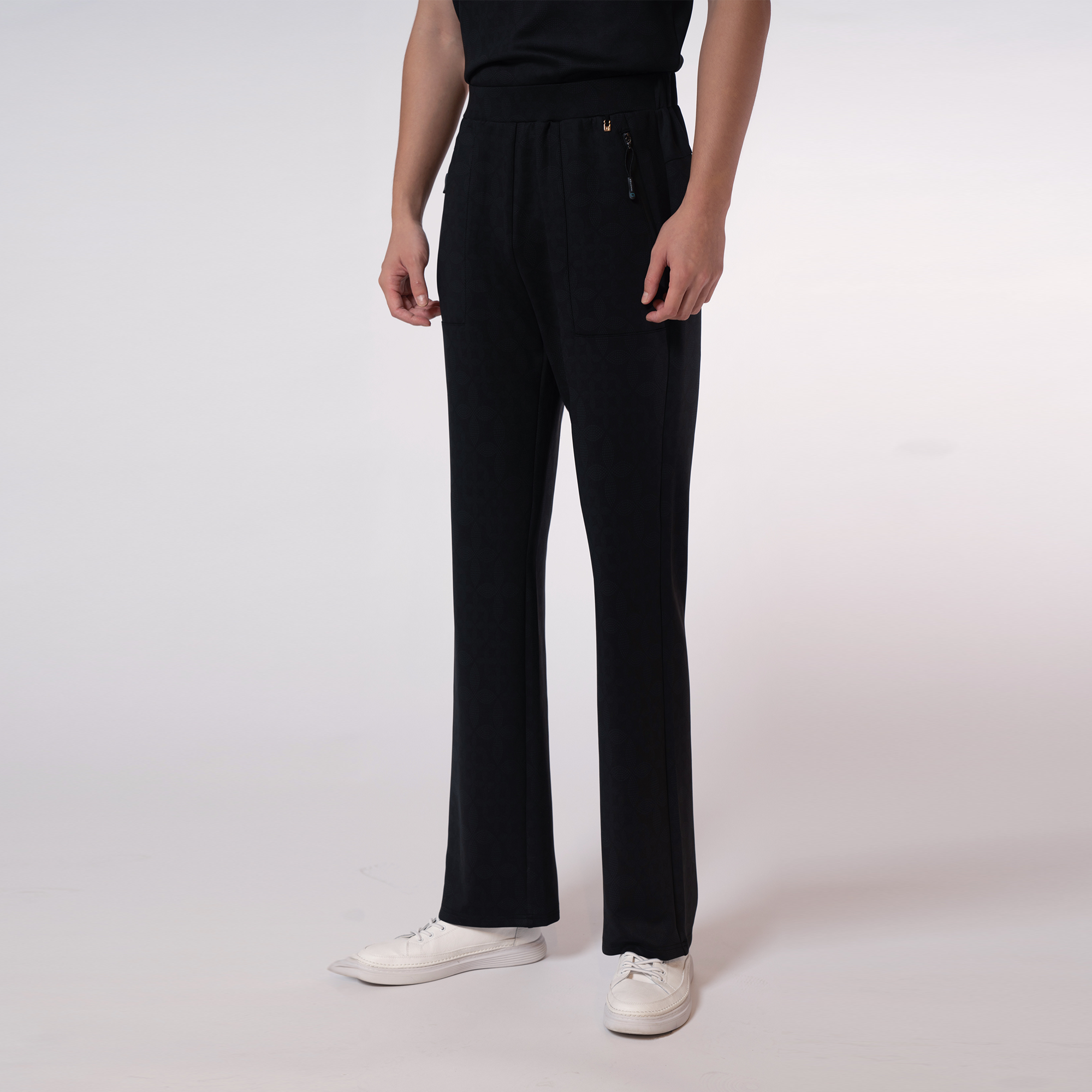 Antiviral Soft Wide Leg – Black Coal Black Circle