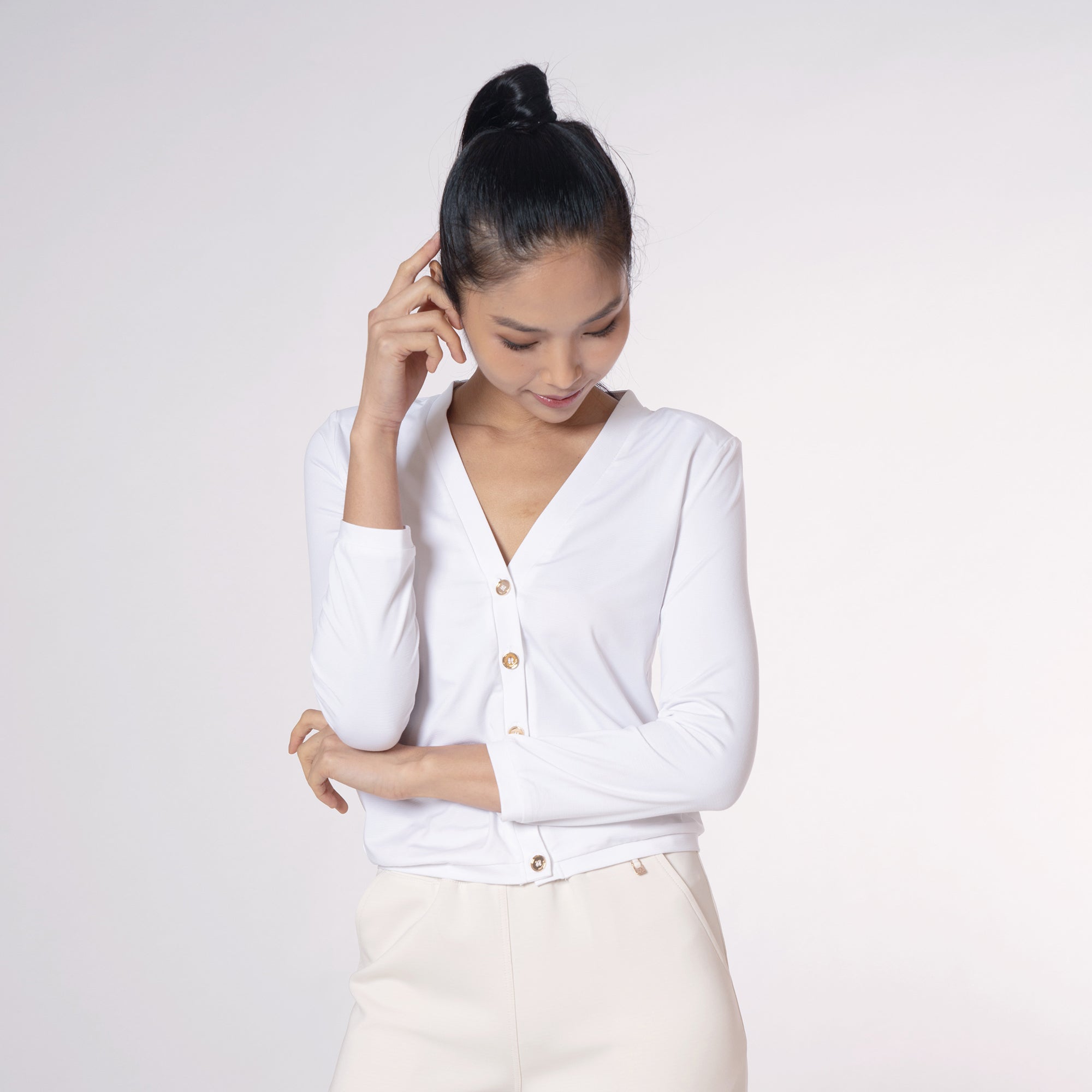 Antiviral Chiffon Teen Cardigan – Solids