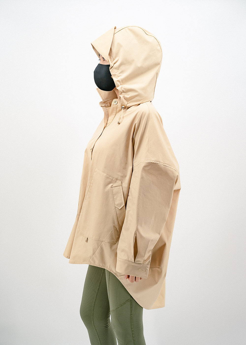 Antiviral WR Oversized Shirt with Detachable Hood