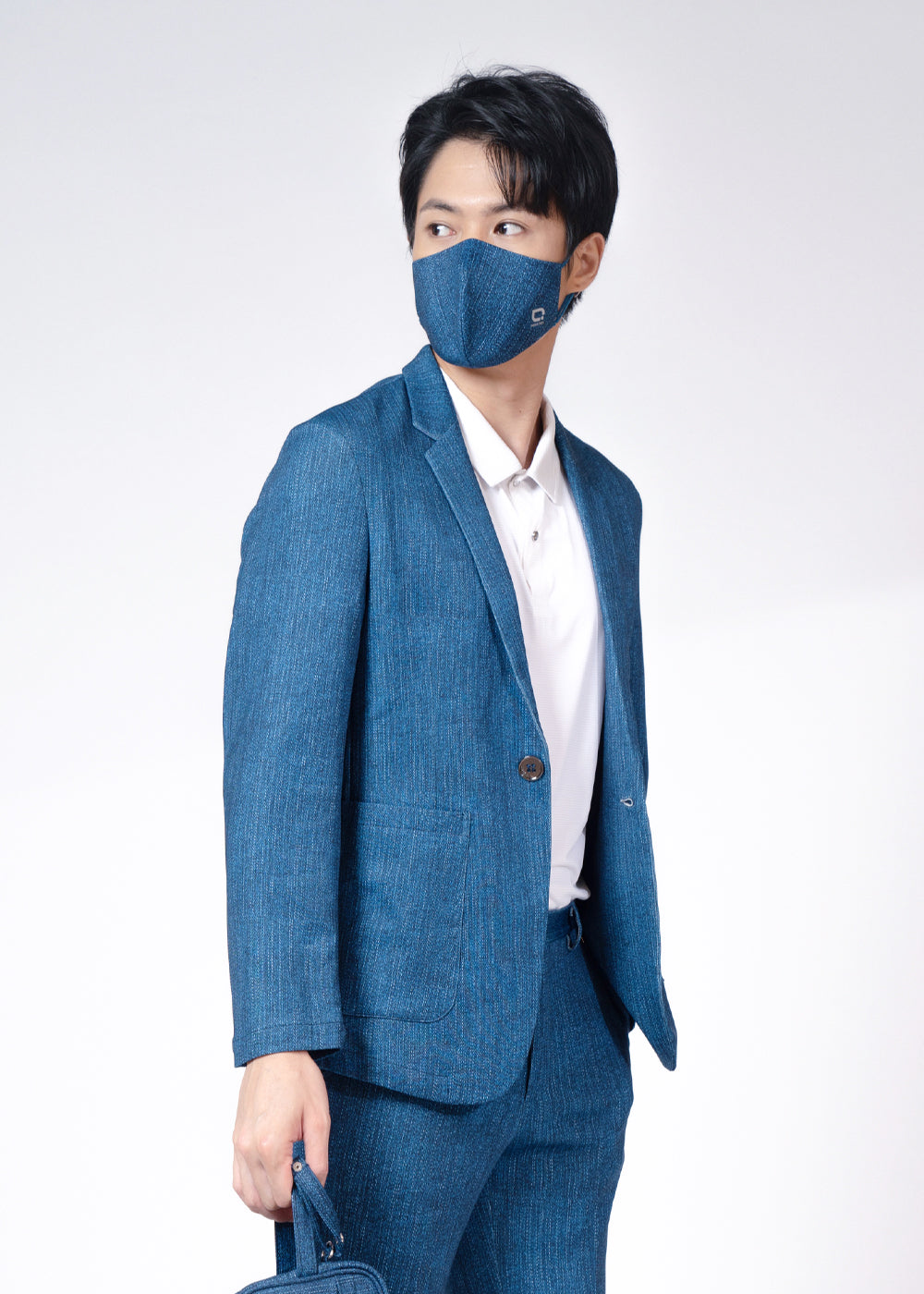 Antiviral One Button Blazer – Denim Collection
