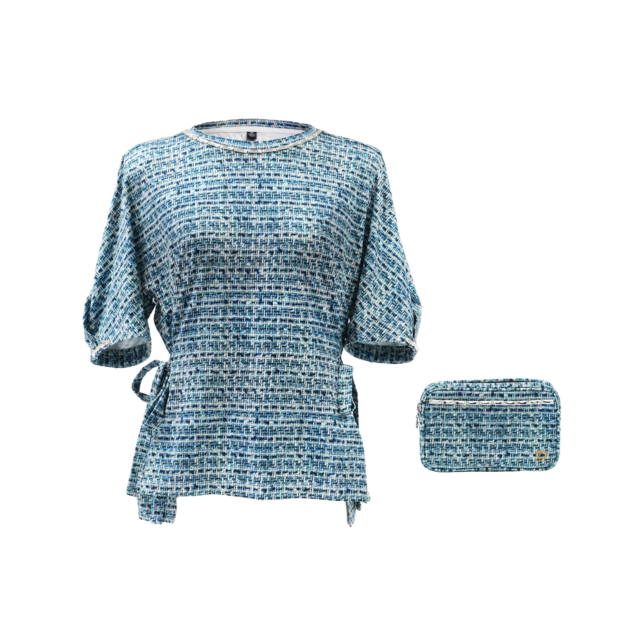 Antiviral Chiffon Primo Ribbon Top Diamante (PTM) – Ocean Tweed