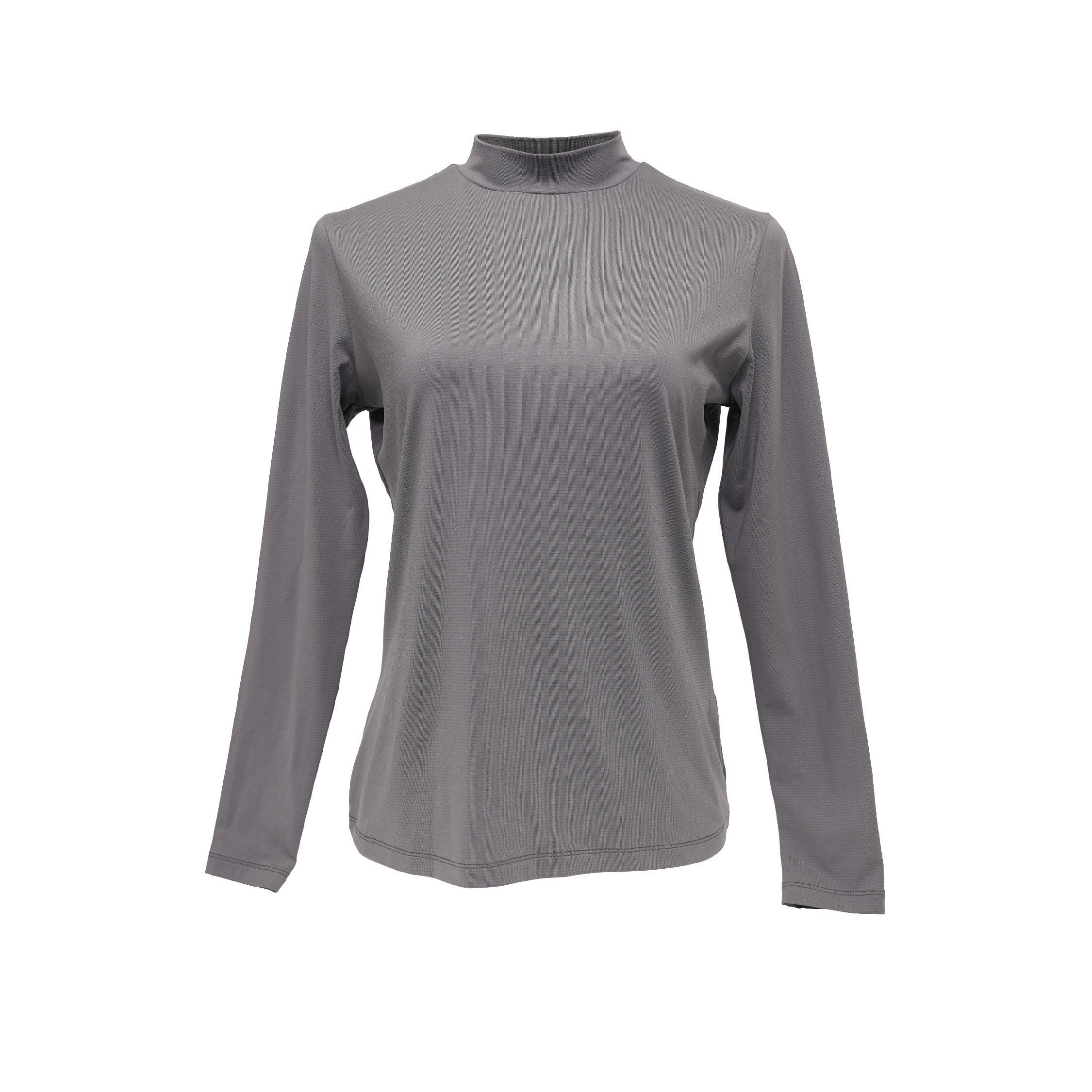 MMZ Antiviral Chiffon Mock Neck Top