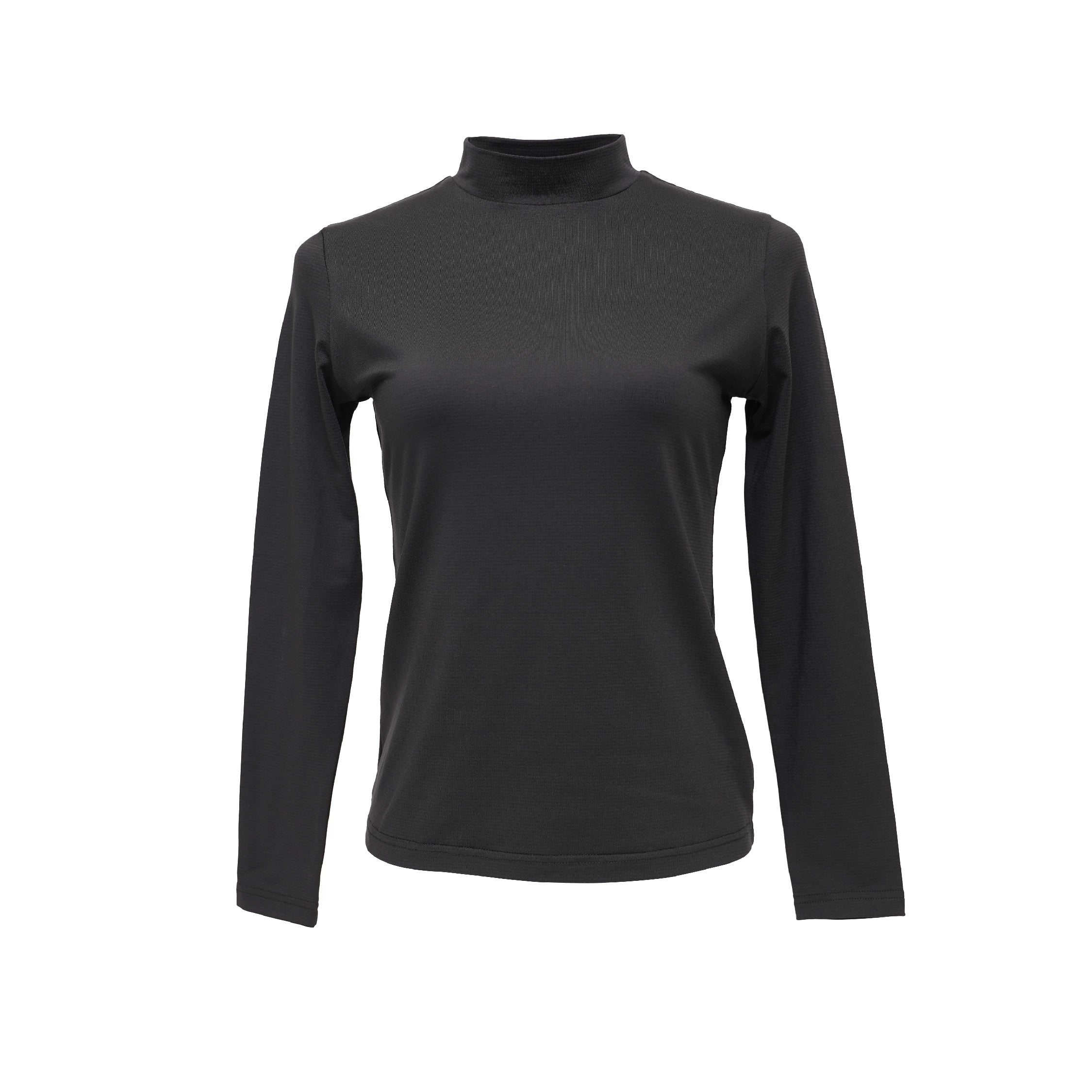 MMZ Antiviral Chiffon Mock Neck Top