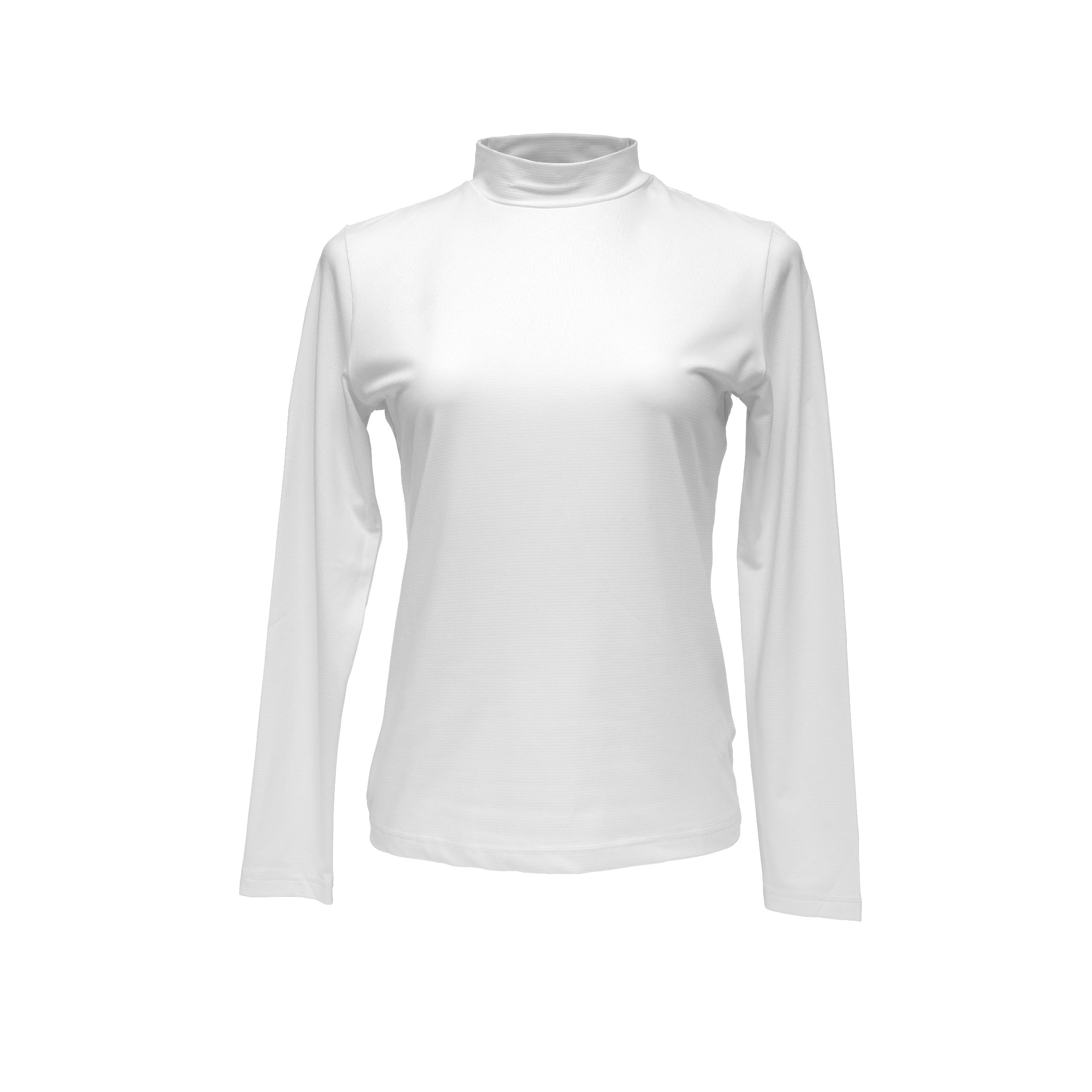 MMZ Antiviral Chiffon Mock Neck Top