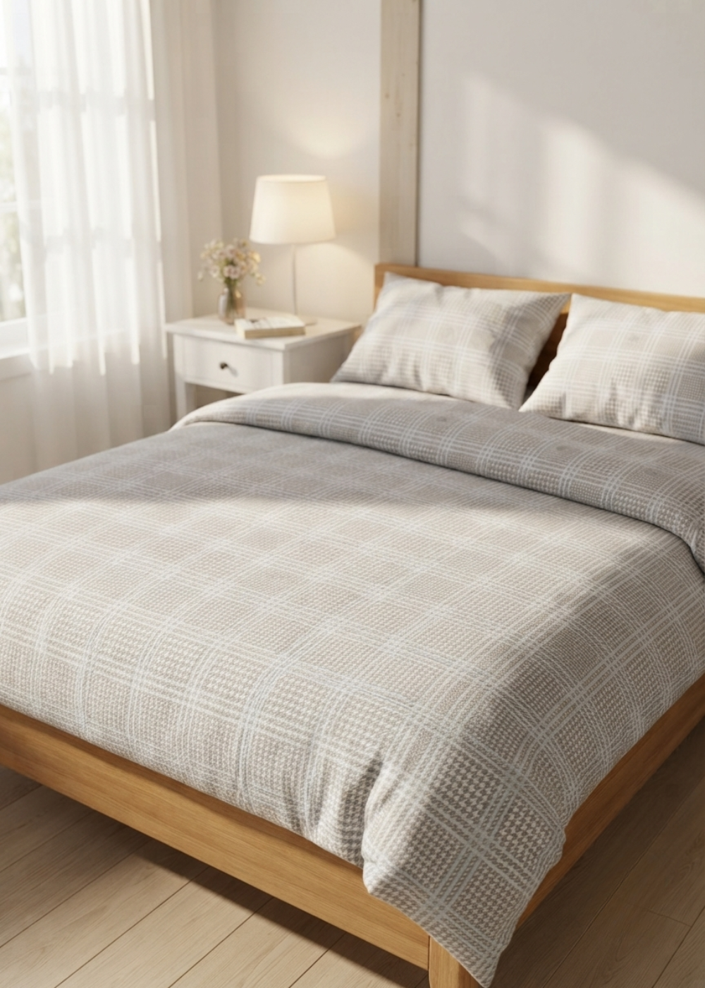 Antiviral 4 Piece Chiffon Bedding Set