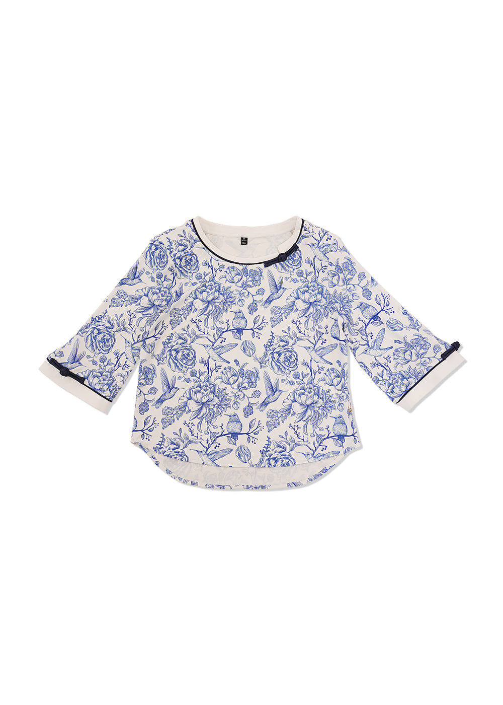Antiviral Chiffon Bow Crafted Top