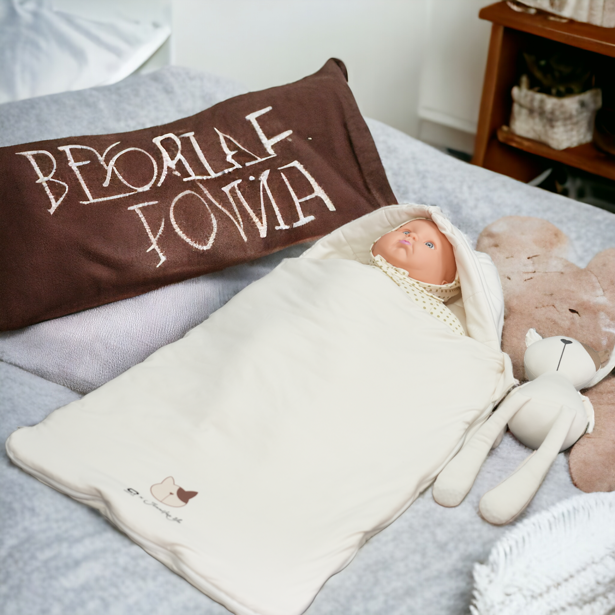 Antiviral Chiffon Kittie Padded Swaddle