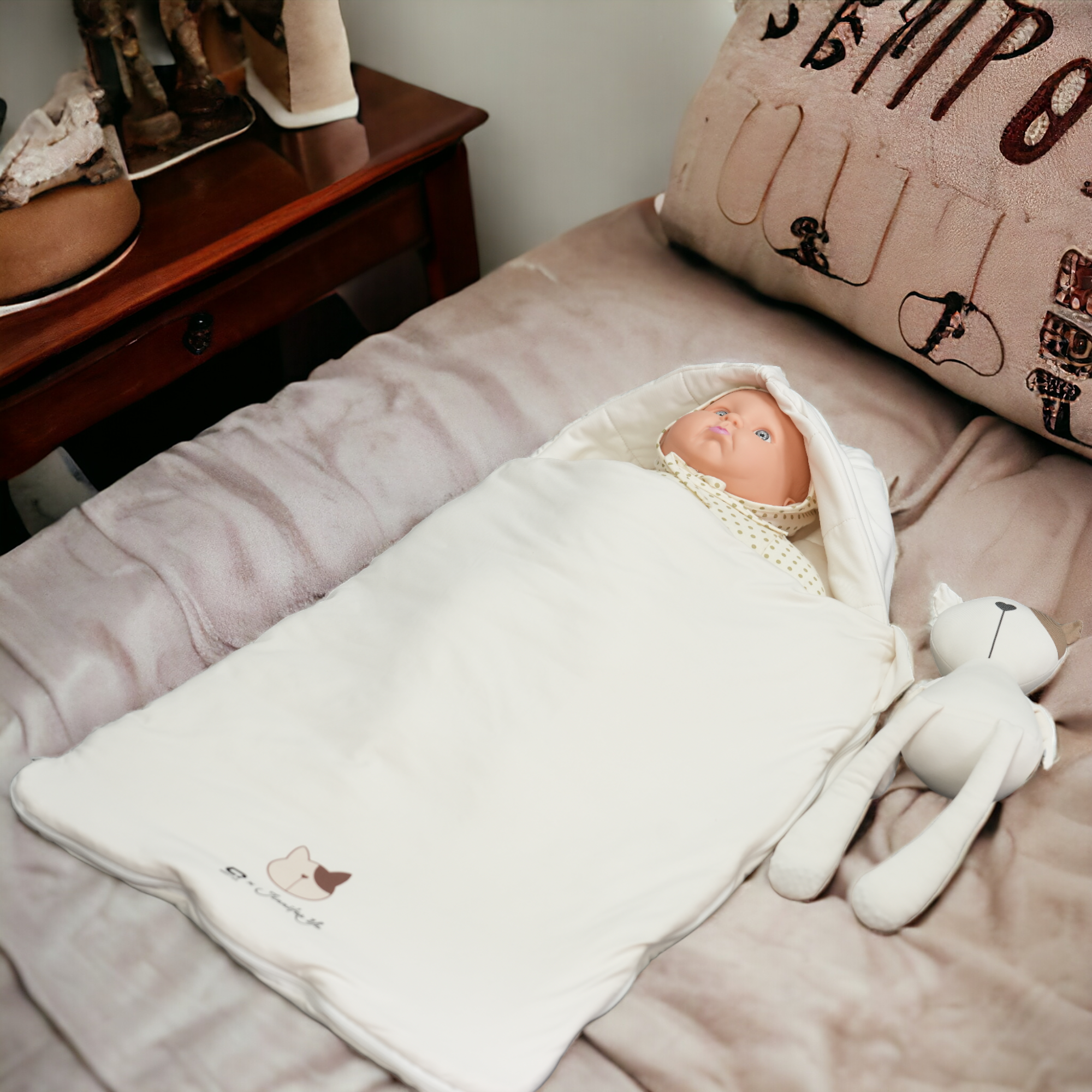 Antiviral Chiffon Kittie Padded Swaddle