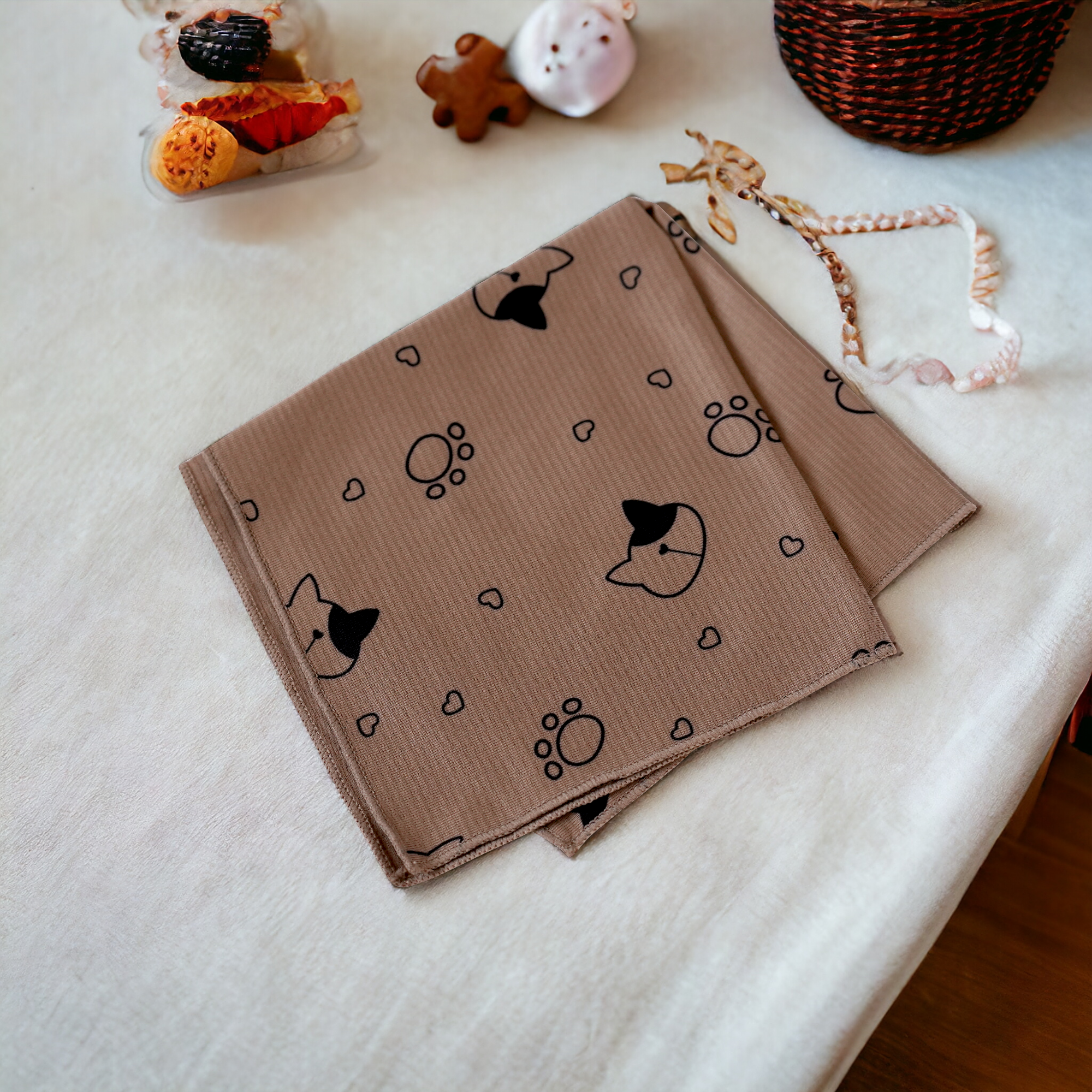 Antiviral Chiffon Kittie Hankerchief – Set of 4
