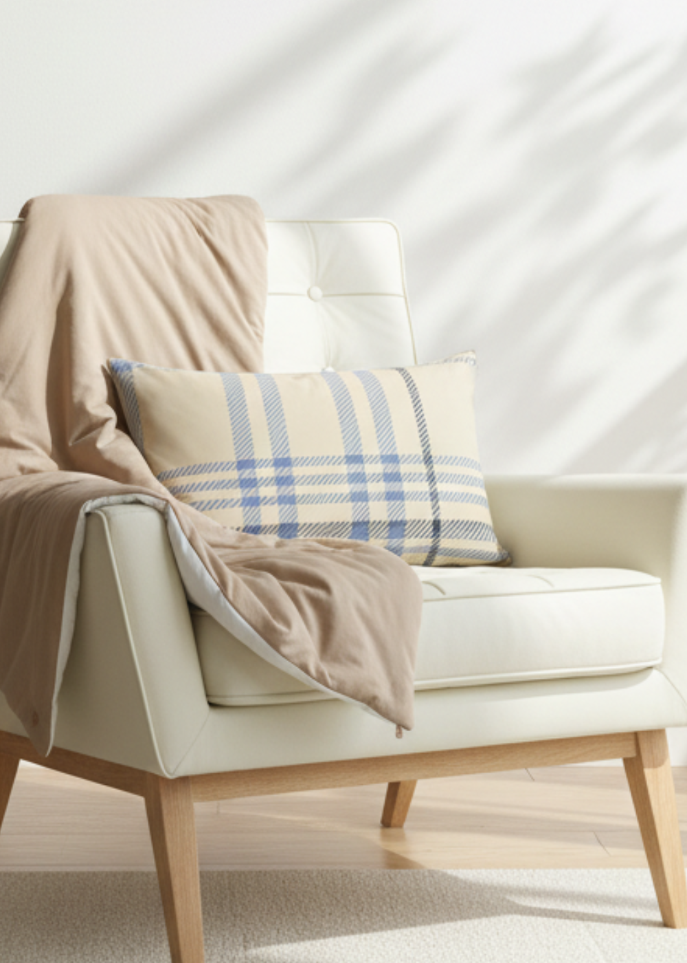 銀織滅毒 雲朵枕套 - Harmony Plaid