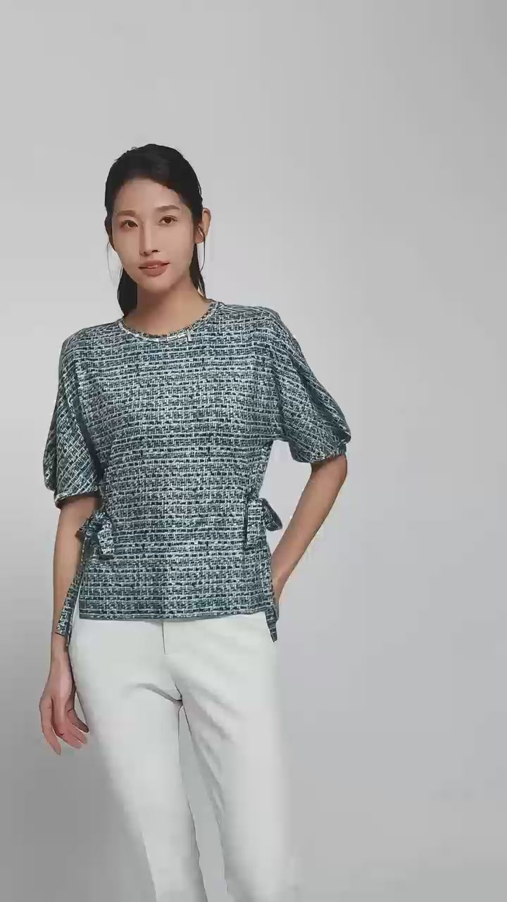Antiviral Chiffon Primo Ribbon Top Diamante (PTM) – Ocean Tweed