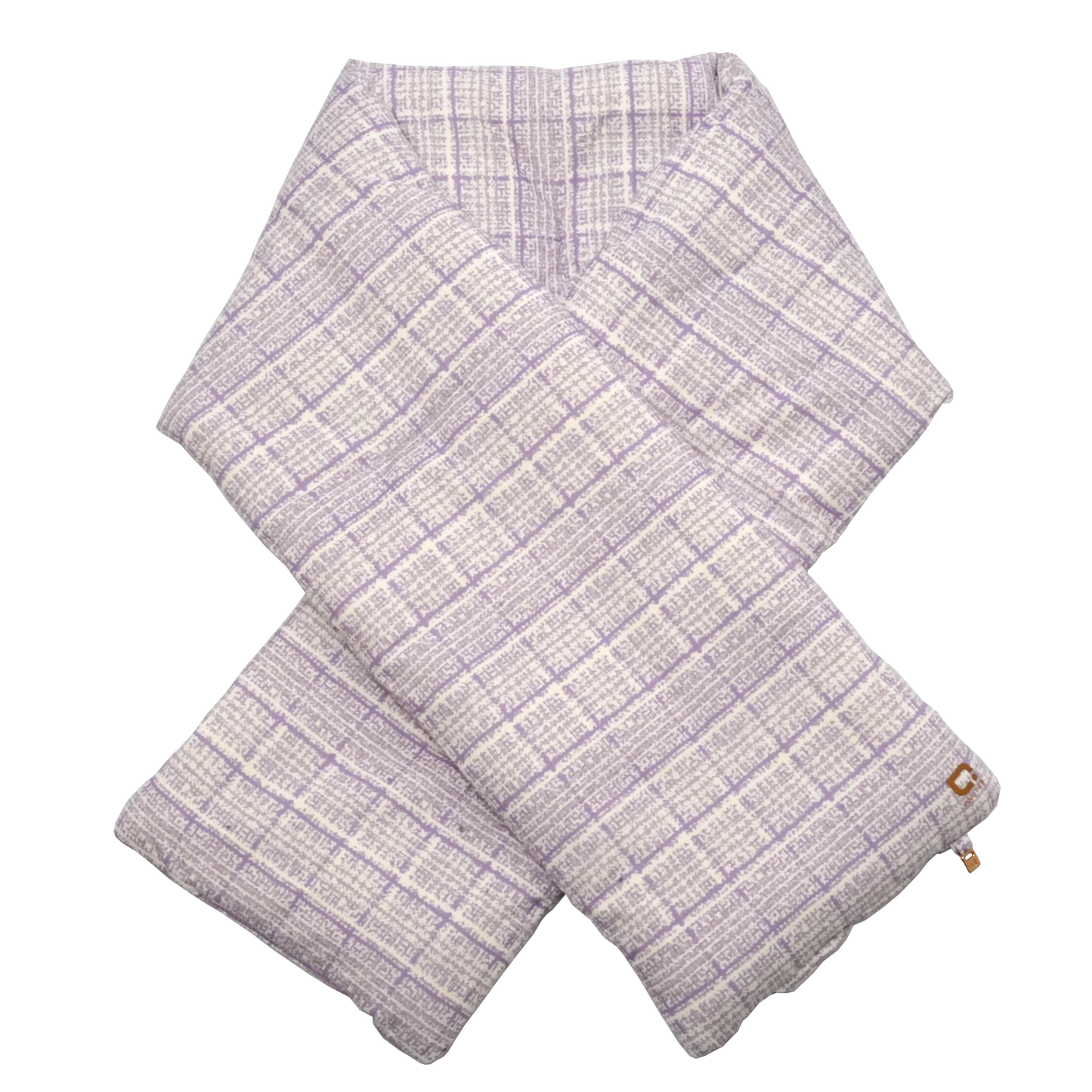 Vertex Chiffon Scarf – Violet Tweed