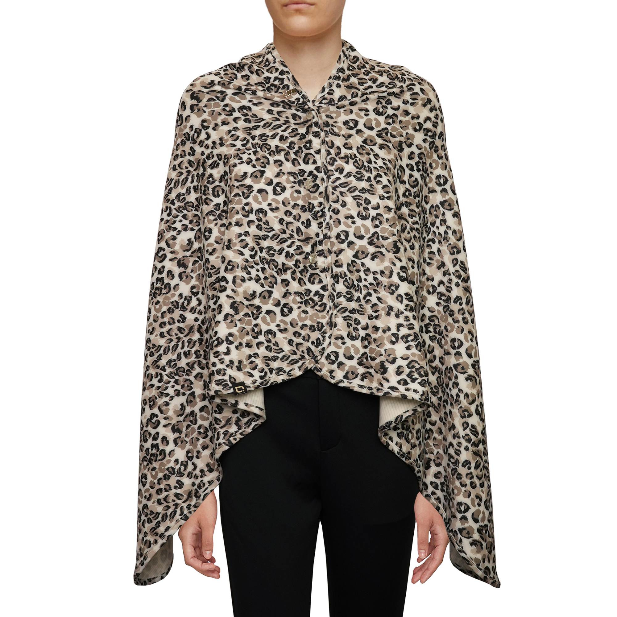 銀織滅毒 柔軟披肩 – Summer Leopard