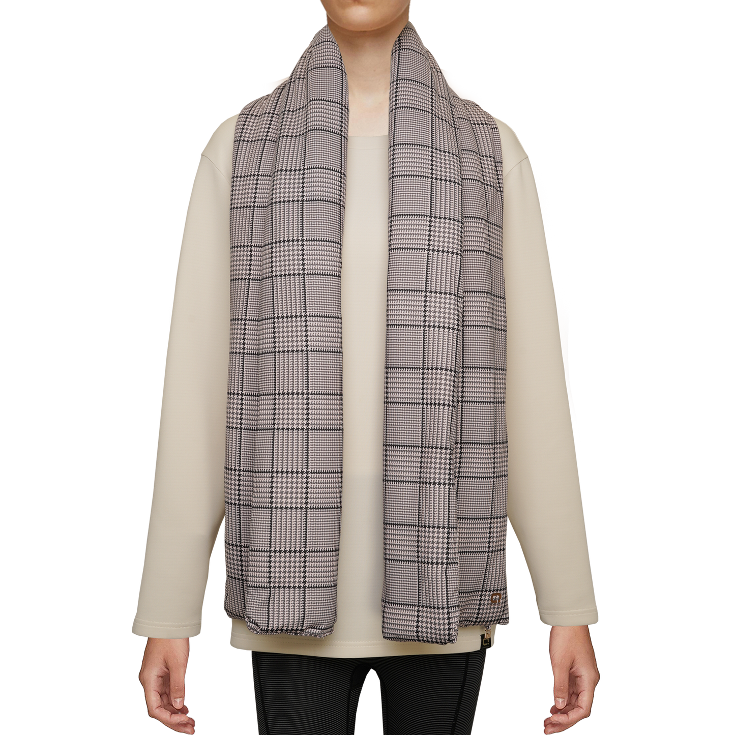 Vertex Chiffon Scarf – Blush Checker