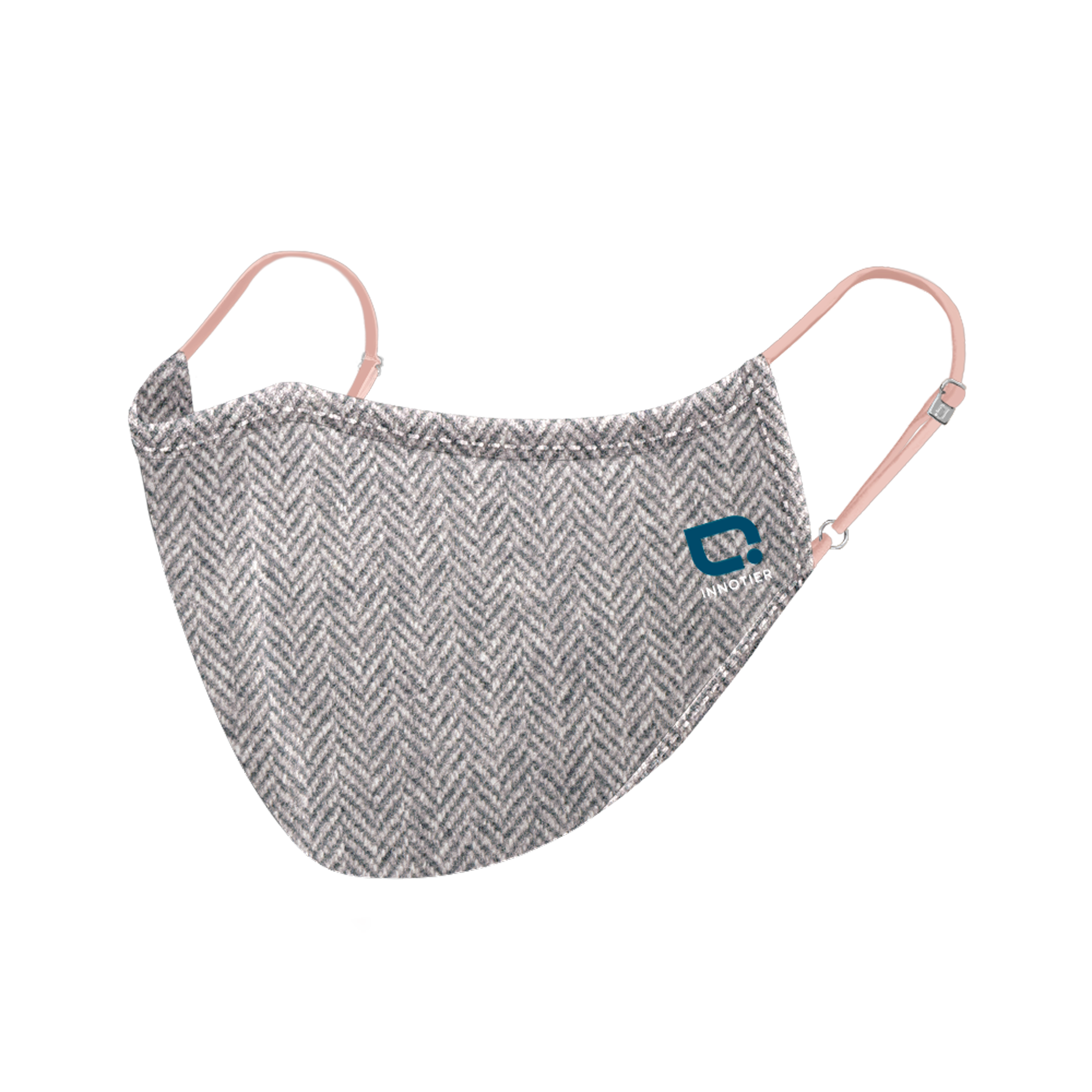 K's Antiviral Reusable SXM99 InnoShield Mask - Herringbone Blush