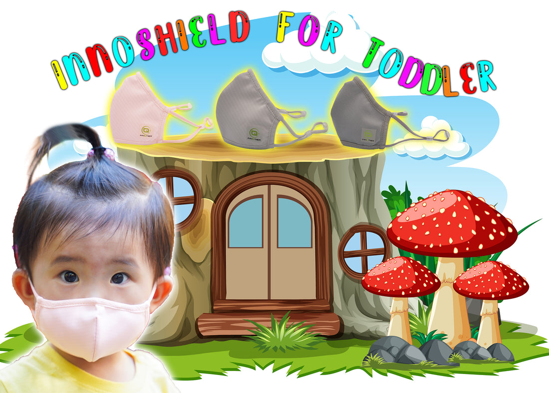 【 InnoShield | 銀織滅菌口罩 - THE ALL NEW TODDLER SIZE with Adjustable Ear Loop】
