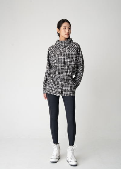 Antiviral Water-resistant In-Vouge Jacket – Classic Black Tweed