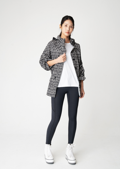 Antiviral Water-resistant In-Vouge Jacket – Classic Black Tweed