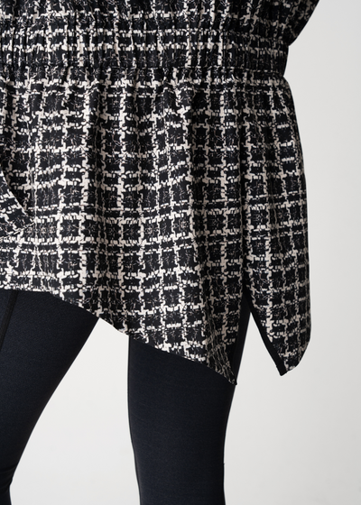 Antiviral Water-resistant In-Vouge Jacket – Classic Black Tweed