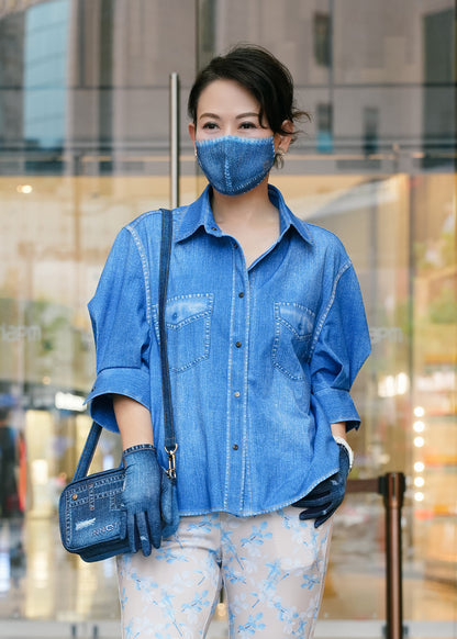 Antiviral Medic Denim Printed Shirt