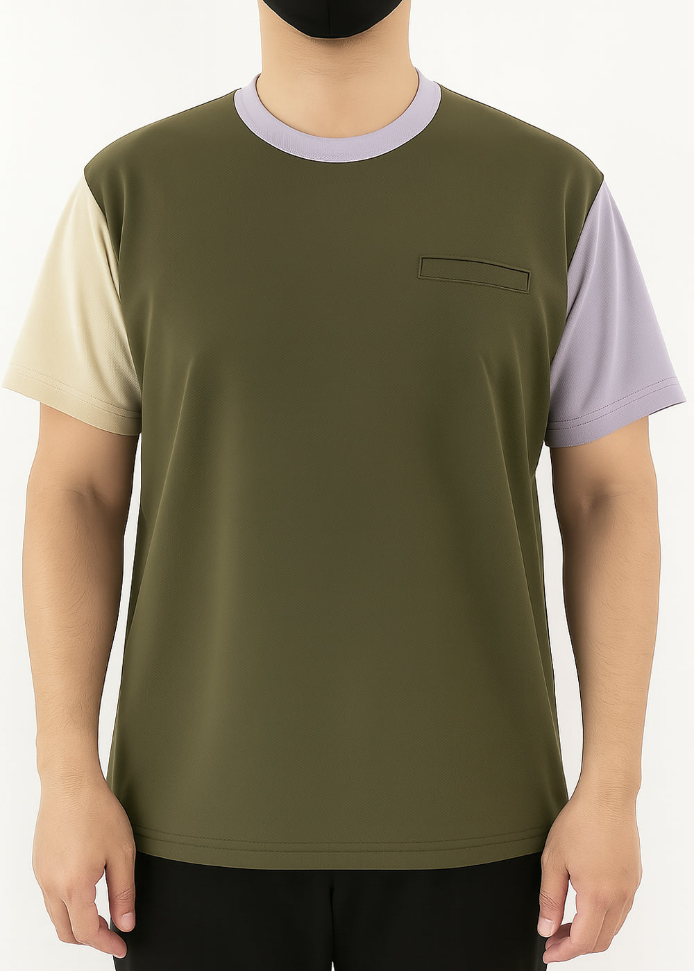 MMZ M Antiviral Classic Colour Block Crew