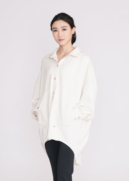 Women's Antiviral Cotton Oversize Shirt – Solids