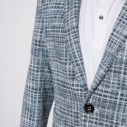 M's Vertex One Button Blazer – Tweed Collection