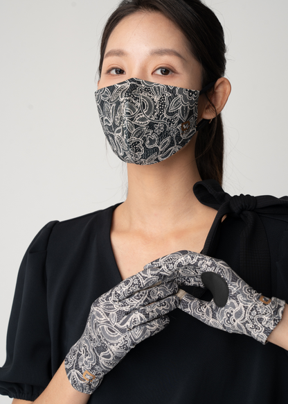 銀織滅毒 可重用口罩 InnoShield TXM99 – Modish Lace Onyx