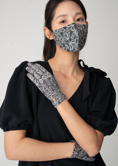 銀織滅毒 可重用口罩 InnoShield TXM99 – Modish Lace Onyx