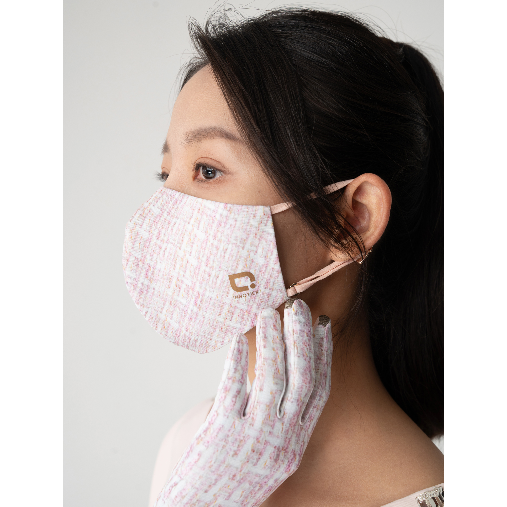 Antiviral Reusable TXM99 InnoShield Mask – Blush Tweed