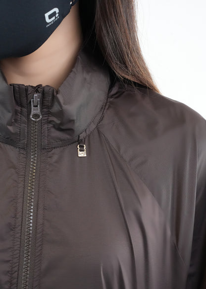 Antiviral Glazed Concealed Hood Jacket