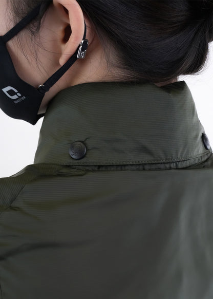 Antiviral Glazed Concealed Hood Jacket