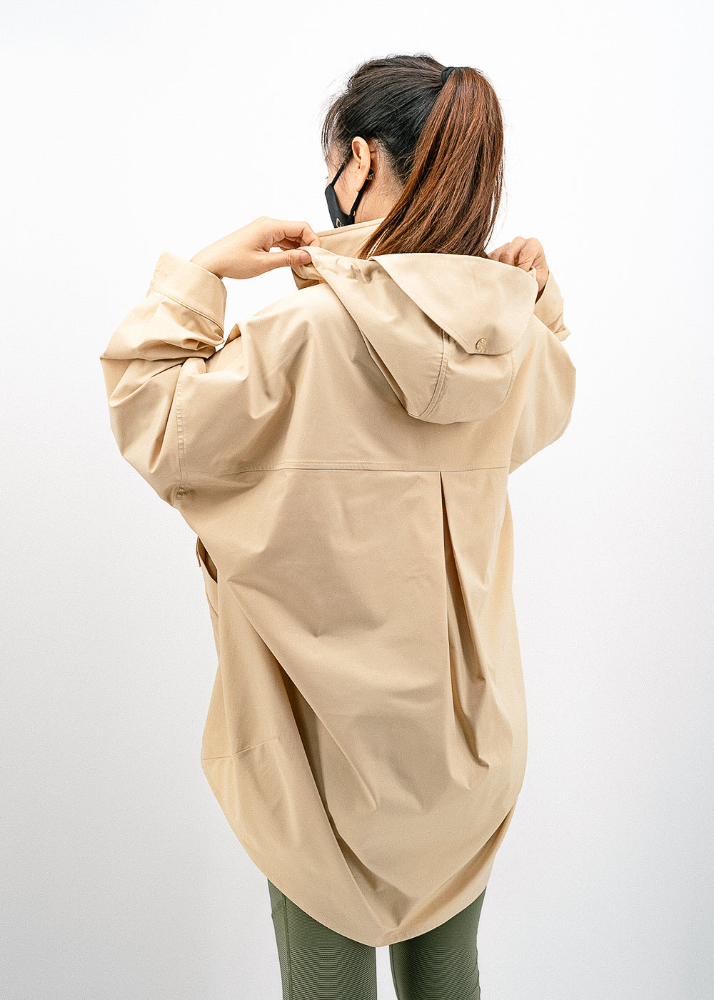 Antiviral WR Oversized Shirt with Detachable Hood