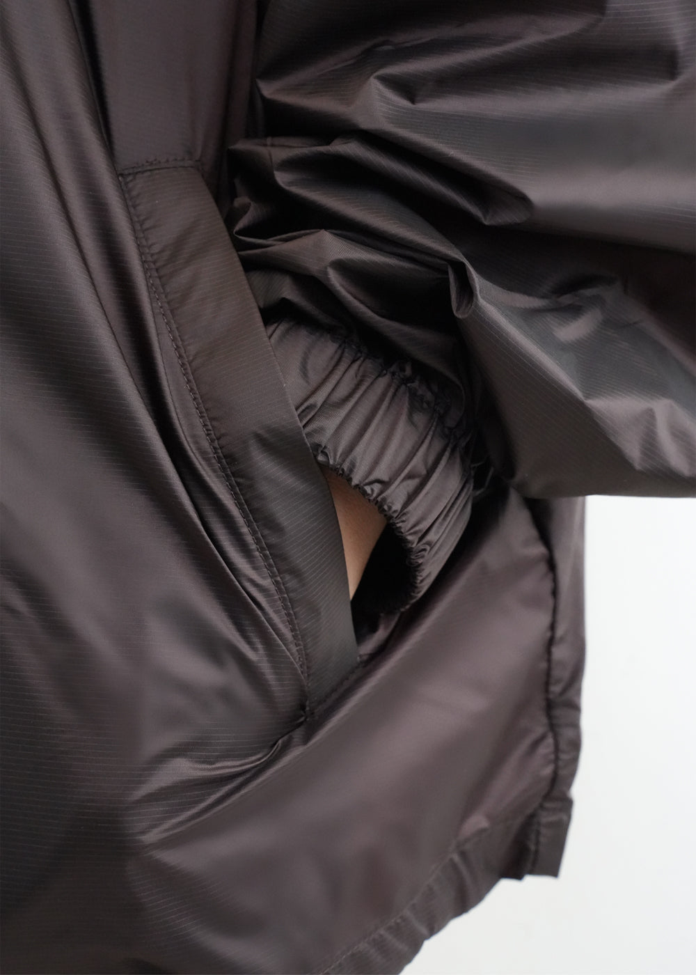 Antiviral Glazed Concealed Hood Jacket
