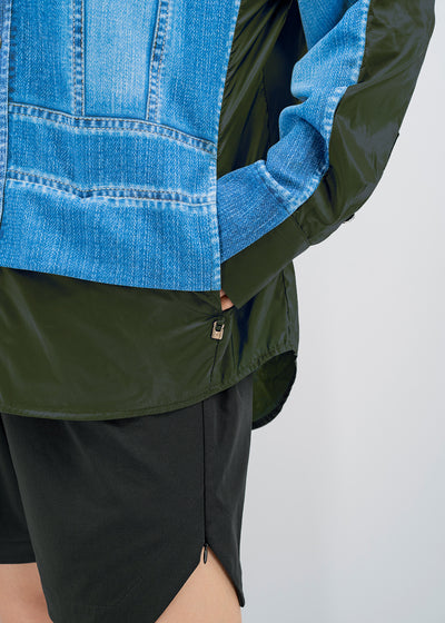 銀織滅毒 Soft & Glazed Contemp Cardigan – Denim
