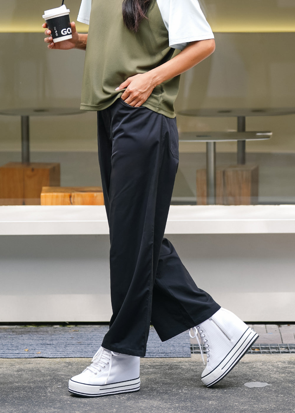 MMZ W Antiviral WR Woven Straight Pants