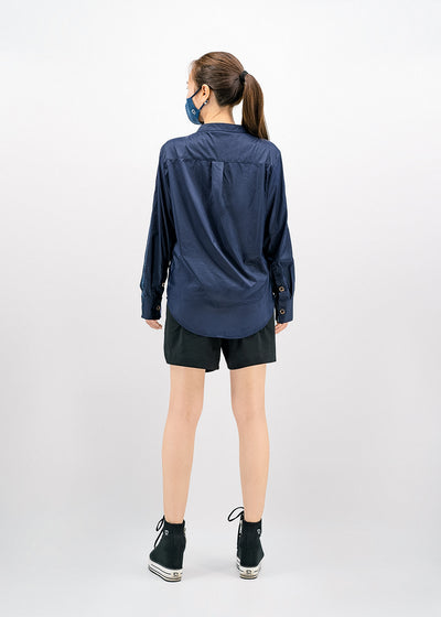 銀織滅毒 Soft & Glazed Contemp Cardigan – Denim