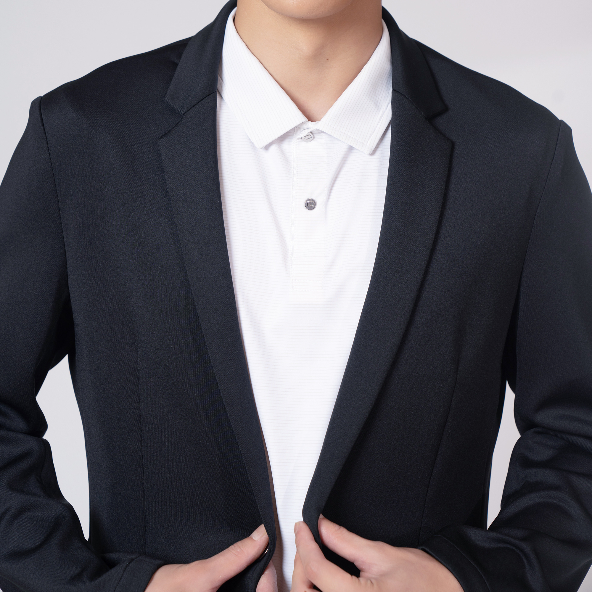 M's Vertex One Button Blazer – Solids