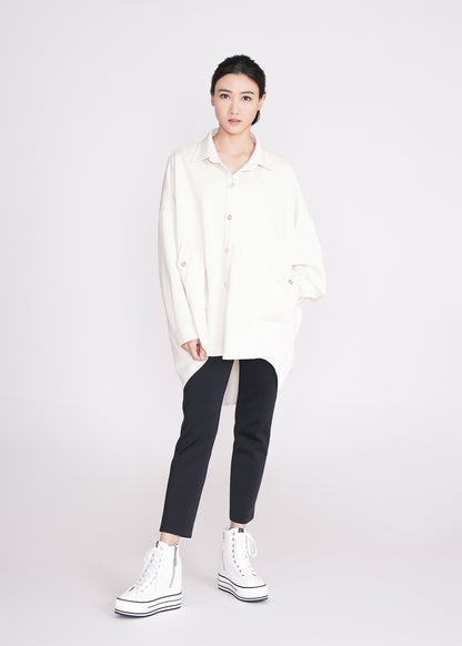 Women's Antiviral Cotton Oversize Shirt – Solids