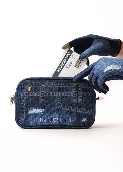 Antiviral Vertex Voyage Pouch – Denim
