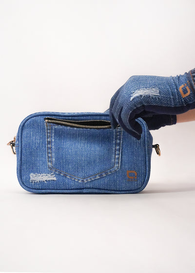 Antiviral Vertex Voyage Pouch – Denim