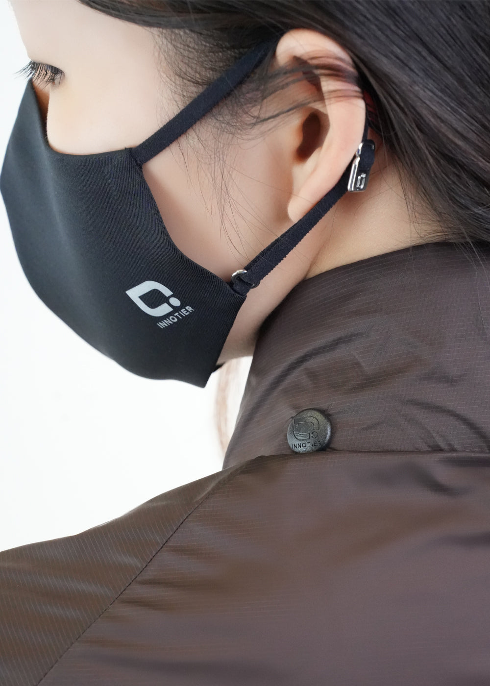 Antiviral Glazed Concealed Hood Jacket