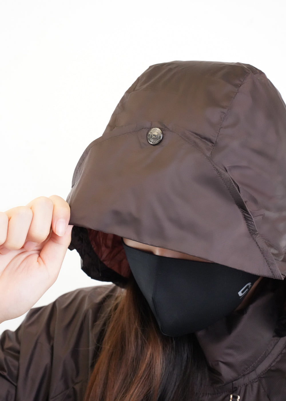 Antiviral Glazed Concealed Hood Jacket