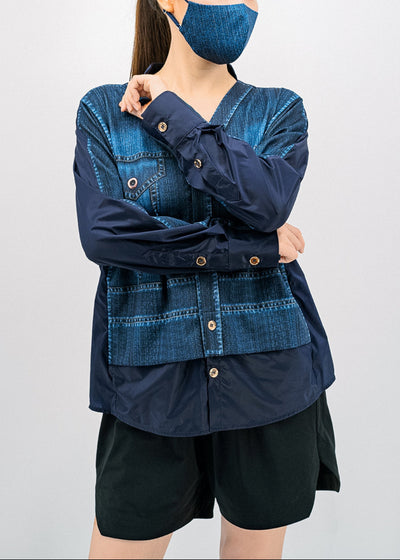 銀織滅毒 Soft & Glazed Contemp Cardigan – Denim