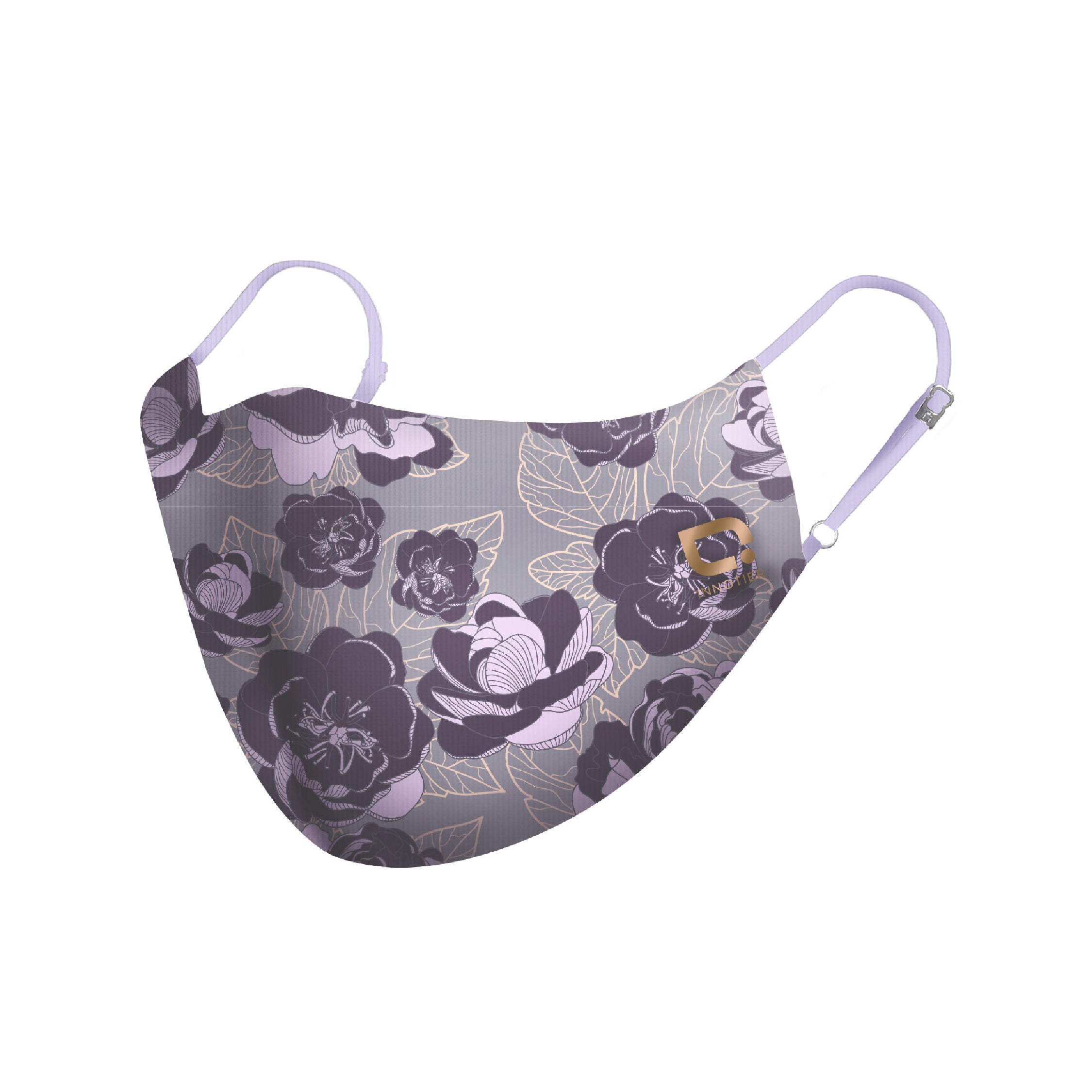 Antiviral Reusable TXM99 InnoShield Mask – Dual Violet Peony