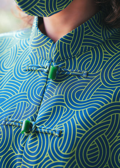 Antiviral Inno Chinese Blazer – With Jade Buttons