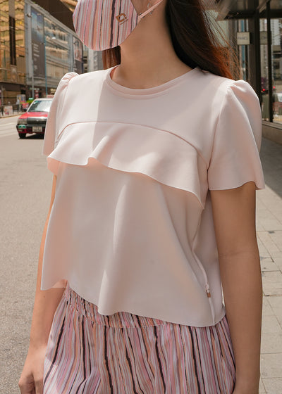 Antiviral Soft Little Ruffles Top