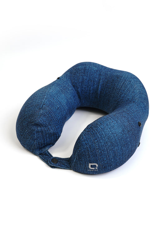 Vertex Soft Neck Pillow Print – Denim