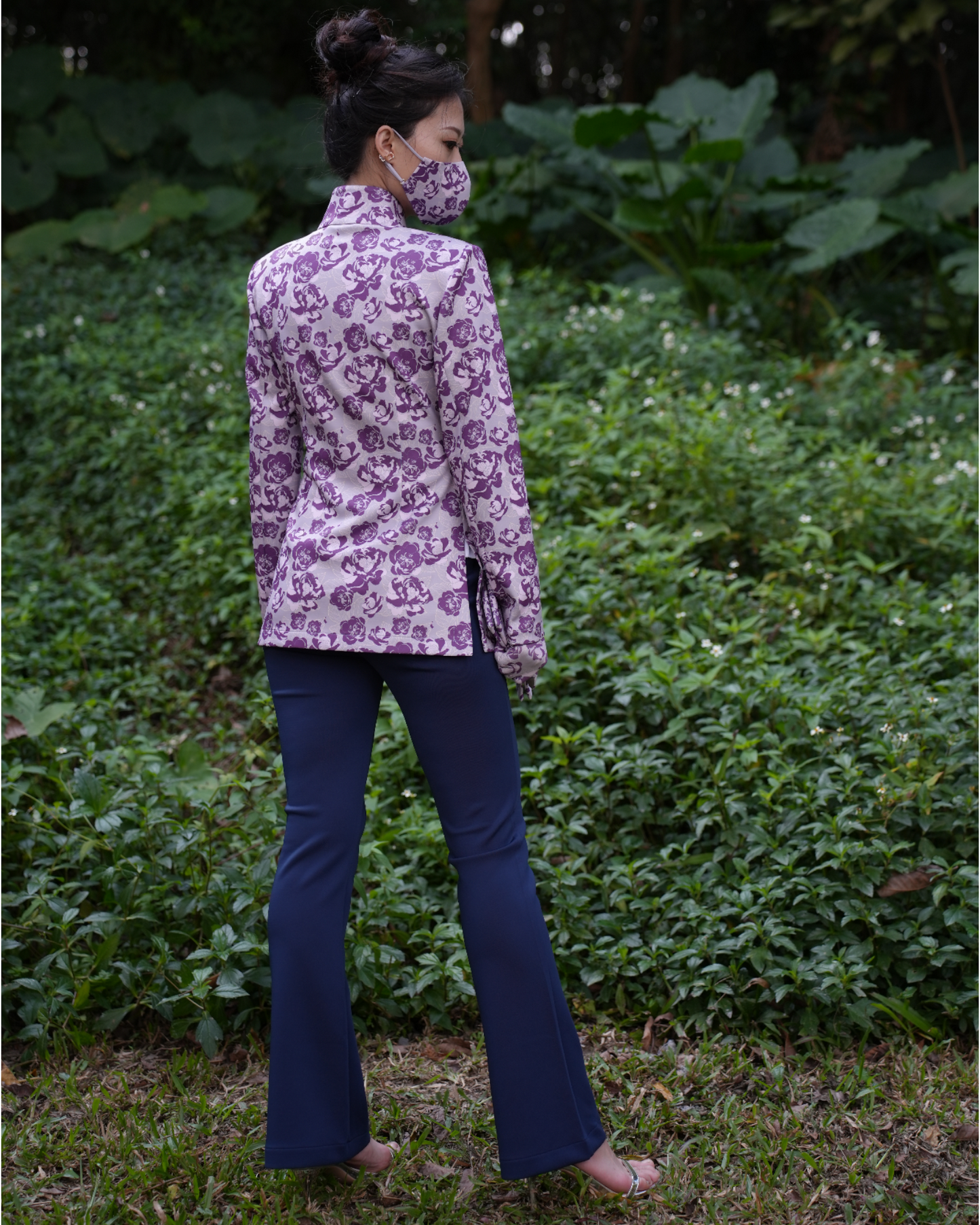 W's Inno Chinese Blazer – Dual Violet Peony